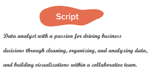 worst resume font: script